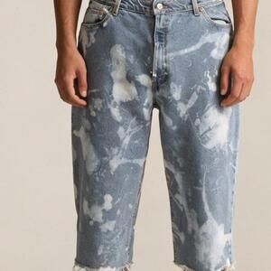 Vintage Levis Jean Shorts Men 36 Art Dye USA